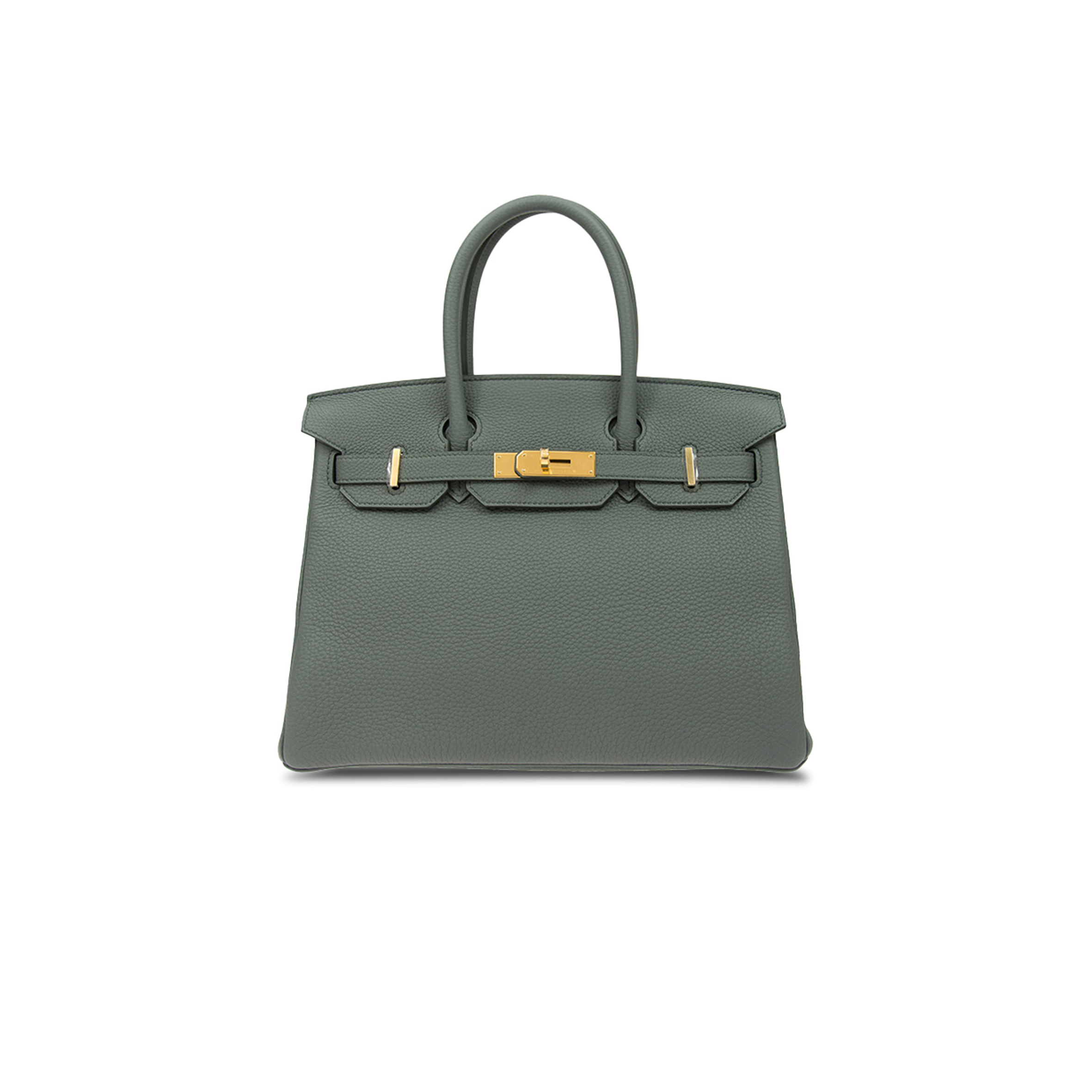 HERMES MASTER BIRKIN 30 EPSOM LEATHER BIRKIN GREEN GOLD BUCKLE HIGH END BAG BK3063TGGP4296 (30*23*15cm)